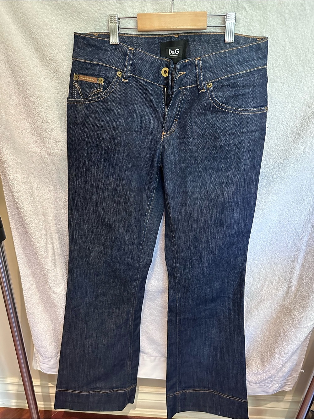 Dark Blue Women's Flare Jeans - Dolce & Gabbana. - Picture 5 of 7